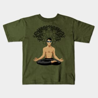 Techno Meditation Kids T-Shirt